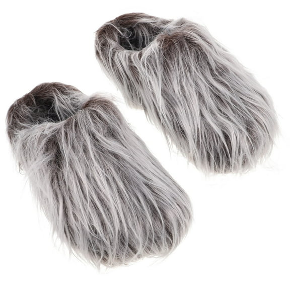 MEIBUTYUP 1 Pair Men's Warm Slippers Indoor Outdoor Cozy Plush House Shoes Soft Winter Footwear