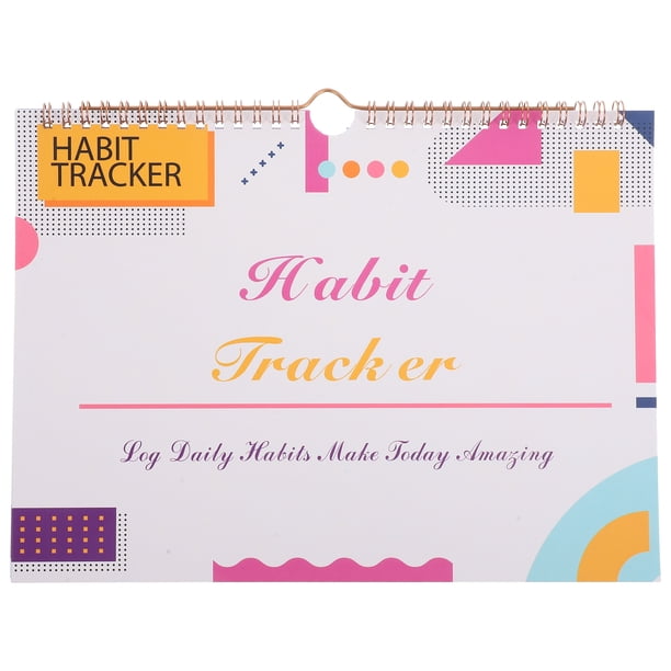 Planificador de hábitos espirales ingleses Planificador de hábito mensual Revista Hábit Planner