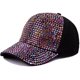 thumbnail image 3 of Gorra de béisbol ajustable con cristales de diamantes de imitación para mujer Feliz Sencillez, 3 of 3