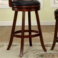 thumbnail image 4 of Furniture of America Rugerri 30-Inch Wood Swivel Bar Stool in Dark Cherry, 4 of 4