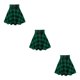 thumbnail image 5 of Minifalda acampanada Minnieouse corta a cuadros para mujer vestido con cordón Vintage Verde XL, 5 of 6