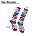 thumbnail image 4 of Haiem Starry Sky Pine Tree Donut Socks, Funny Novelty Crazy Design Cotton Socks Sports Socks Knee High Socks For Men, Women,1Pairs - Gift For Working Friends, 4 of 8