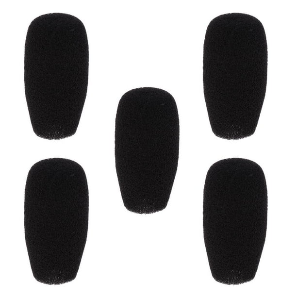 5 piezas de funda protectora de espuma para micrófono de solapa, ideal para micrófonos de escenario de mano. 48x12mm