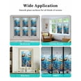 thumbnail image 6 of Window Privacy Film Ocean Turtle Stained Glass Window Film Decorative Sun Block Window Cover Sea Coral Underwater Animal Fish Blue Window Clings Static Adhesive Sticker for Bathroom 19.6"x39.3", 6 of 7