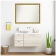thumbnail image 5 of Amanti Art Custom Framed Wall and Bathroom Mirror (31.25 x 39.25 in.), Angled Gold Frame, 5 of 7