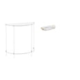 thumbnail image 1 of Mesita de noche de acrílico,Mesa auxiliar de acrílico transparente Mesa auxiliar transparente en capas,Mesa pequeña de acrílico,mesita de noche pequeña,compacta,Bandeja de, 1 of 8