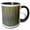 Black/White, variant on 3drose, California, June Lake. Aspens in Fall Golden Color, Blur Motion, 11oz Two-tone Green Mug