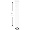thumbnail image 2 of Plymor 2" x 12" (Pack of 500), 2 Mil with Hang-Hole Zipper Reclosable Plastic Bags, 2 of 2
