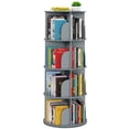 thumbnail image 1 of Torre librero giratoria de 4 niveles SpaceAid, gris, 46 x 46 x 65 cm, 1 of 7