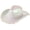 white, variant on Seashell Fringe Western Cowboy Hat Party Fedora Hat for Weddings Festivals 56-58cm