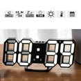 thumbnail image 3 of CNKOO 3D Digital Alarm Clock with Snooze Function Wall LED Number Time Clock, 3 of 6
