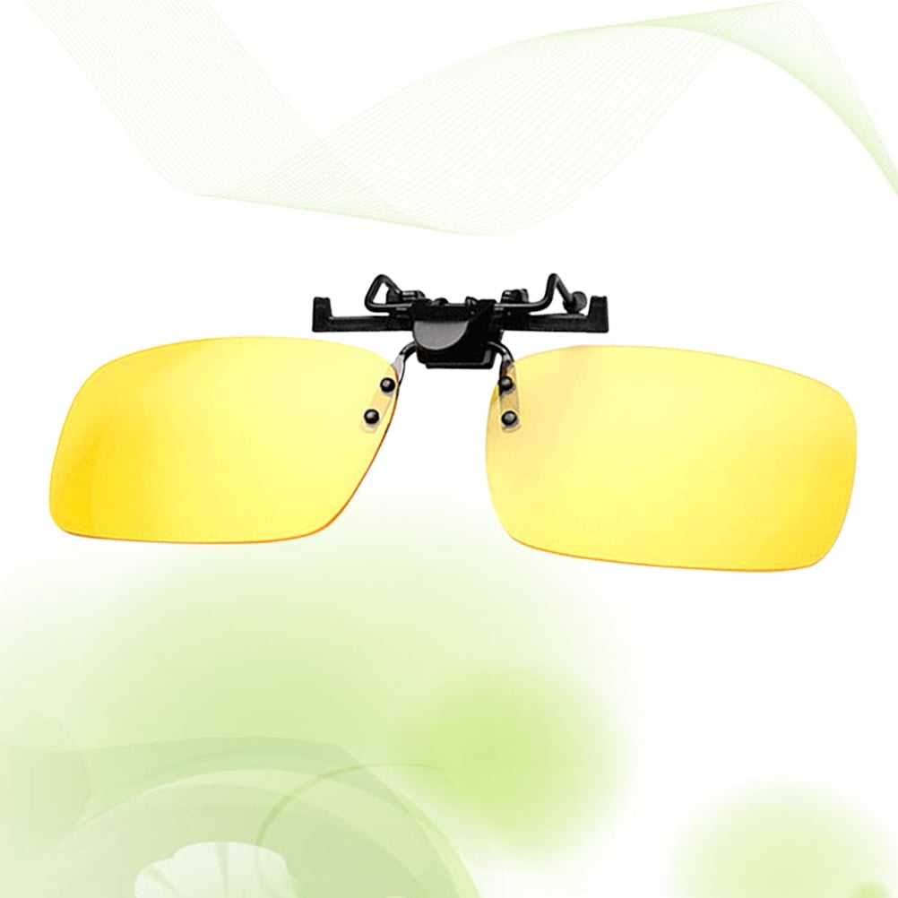 Polarized Lens Anti Glare Clip-on Sunglasses Driving Day Night Vision UK Stocks 