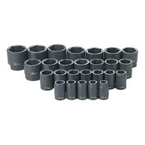 1/2" Drive Metric Socket Set 26 Piece - Impact Rated, Cr-Mo Steel - 10mm-36mm