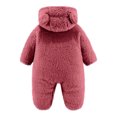 thumbnail image 4 of Bebé Oso De Dibujos Animados Canastilla Onesies Niñas Niños Ropa De Abrigo De Invierno Orejas De Animales Mamelucos En General Mono Con Capucha Odeerbi LM103-3245, 4 of 4
