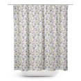 thumbnail image 1 of S4Sassy White Tortoise & Mermaid Ocean Waterproof Bathroom Shower Curtain With Roller Rings Hook-60 x 75 Inch, 1 of 6