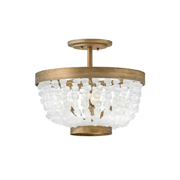 Fredrick Ramond Fr30203 Dune 4 Light 16" Wide Semi-Flush Bowl Ceiling Fixture - Gold
