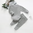 thumbnail image 3 of asdoklhq Maternity Clothes for Women,Infant Newborn Baby Girls Boys Ribbed Solid Bodysuits+Elastic Pants Outfits Set, 3 of 9