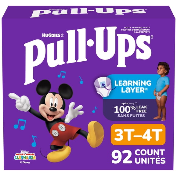 Pull-Ups Boys' Potty Training Pants, 3T-4T (32-40 lbs), 92 Count