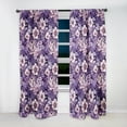 thumbnail image 3 of Designart "Moody Eerie Elegance" Floral Blackout Curtain Single Panel, 3 of 4