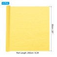 thumbnail image 2 of Unique Bargains 8.2ft Crepe Paper Roll, 4 Roll 20" Width Paper Streamer Sheet for Craft Flower Making Decoration, Bright Yellow, 2 of 7