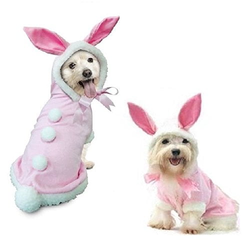 Color : Pink, Size : m Easter Bunny Dog Costume Puppy Hoodies Dog Clothes pet Suit for Small Dogs Cats