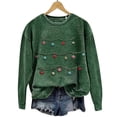 thumbnail image 2 of IMENGL Womens Oversized Sweatshirt Hoodless Hatless Solid Color Christmas Christmas Print Long Sleeved Hoodie Loose Fit Pullover Casual Crewneck Sweatshirts for Women,S-5XL, 2 of 4
