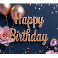 thumbnail image 4 of Yatrandify Elegant Floral Birthday Party Banner Decorative Background for Celebration Indoor Decoration Event, 4 of 8