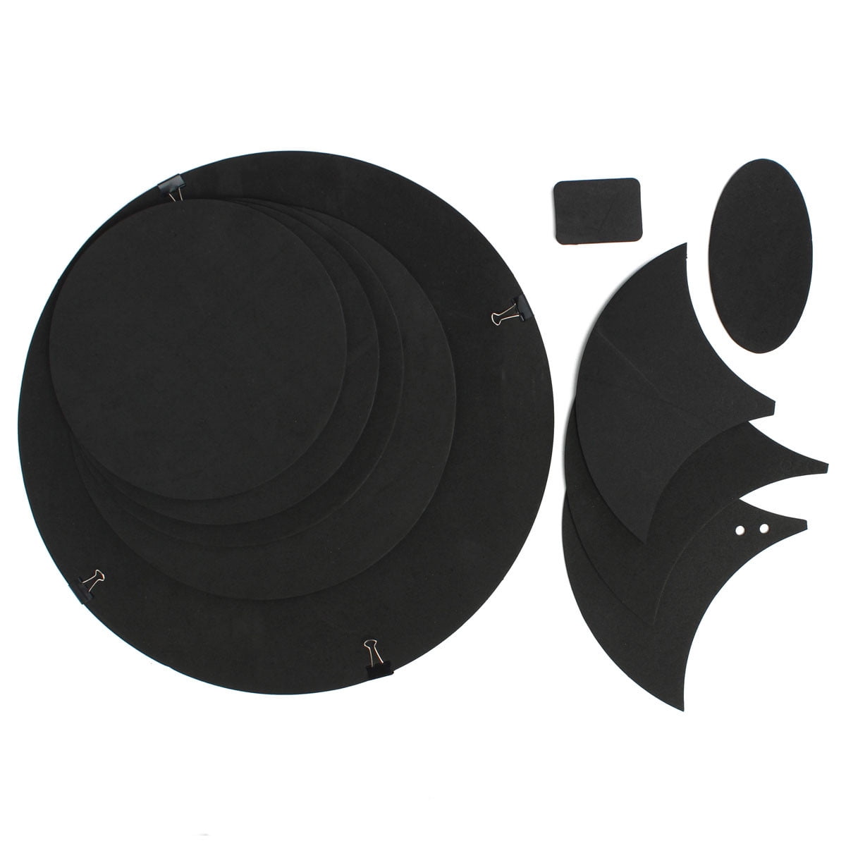 10Pcs Bass Snare Tom Sound off / Drums Silencer Pad Quiet Drum Mute