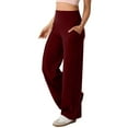 thumbnail image 3 of RongHuan Wide Leg Pants for Women High Waisted Athletic Pants Soft Yoga Pants Loose Fit Dress Pants, 3 of 8