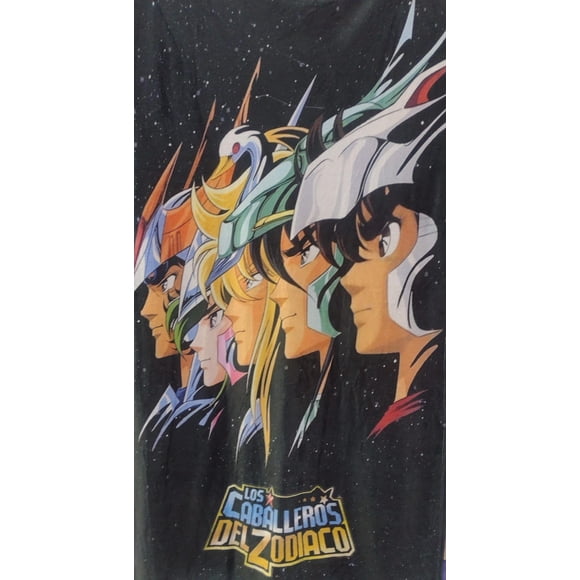 Exclusiva! Cobija Frazada Ultra Suave Saint Seiya Caballeros del Zodiaco Black