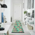 thumbnail image 4 of Yayeee Runner Rug for Bedroom 2'x6' Machine Washable Hallway Non Slip Mat, Brown American Footballs, 4 of 8