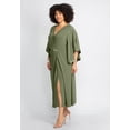 thumbnail image 4 of Catherines Women's Plus Size V-Neck Twist Maxi Dress, 4 of 6