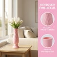 thumbnail image 2 of REGALWOVEN Tall Clear Plastic Bud Vase, Decorative Centerpiece for Wedding Home Decor Pink 2.8"L x 2.8"W x 7.9"H, 2 of 7