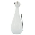 thumbnail image 6 of Elegant Cat Figurine with Glasses - Stoneware, Metal & Ceramic Glam Decor - Stylish Home, Office, Bedroom, Living Room Accent - Unique Animal Sculpture Gift - 10" White, 6 of 10