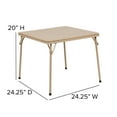 thumbnail image 4 of Flash Furniture Mindy Kids Tan Folding Table, 4 of 12