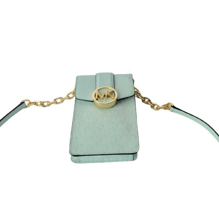 Michael Kors Carmen Small Saffiano Leather Pouchette Handbag Purse Bag