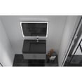 thumbnail image 6 of Amazon 30" Gray Wood Floating Vanity with Black Top and Chrome Trim, 6 of 10