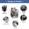 thumbnail image 2 of Iauyy Clear Backpack Heavy Duty PVC Transparent Backpack for College Workplace, Bird Soar, 2 of 8