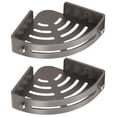 thumbnail image 2 of Pebbuoy Corner Shower Caddy, Adhesive Shower Shelf Corner with Hooks - Removable and Great Load Bearing, 2 of 8