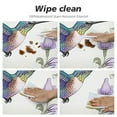 thumbnail image 4 of JEUXUS  Hummingbird Floral Fitted Tablecloth Round, Butterfly Elastic Edge Table Cover, Polyester Table Pad Cloth for Indoor Outdoor Party Dinner Patio Decor, 4 of 7