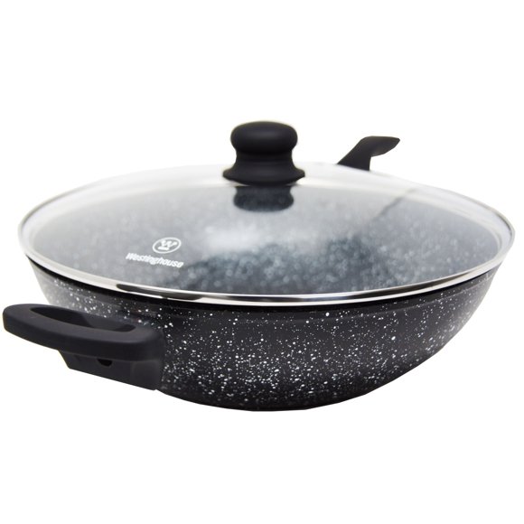 Westinghouse Wok Antiadherente de Mármol Negro 32 cm (WCCW0009032MBB) White-Westinghouse Mármol