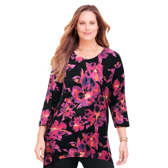 Catherines Women's Plus Size Anywear Fluid Tunic