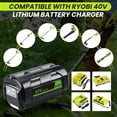 thumbnail image 4 of Mingsci 40V 6.0Ah Lithium-Ion Battery and Rapid Battery Charger OP401 for Ryobi 40 Vlot Power Tools OP4026 OP40602 OP4050 OP4040 OP4030, 4 of 7