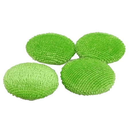 12 Pieces Solid 2 Holes Sewing Velvet Fabric Cloth Covered Scrapbooking Craft Buttons