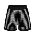thumbnail image 7 of QGJZVUNL Womens Summer Outfits Striped Short Sleeve T Shirt Shorts 2 Piece Lounge Sets Size XL, 7 of 7