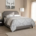 thumbnail image 2 of Baxton Studio Odette Nailhead Upholstered King Bed in Light Grey, 2 of 8