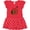 Red with Polka Dots, variant on Inktastic Santa is Promoting Me to Big Sister Green Plaid Tree Girls Toddler Dress