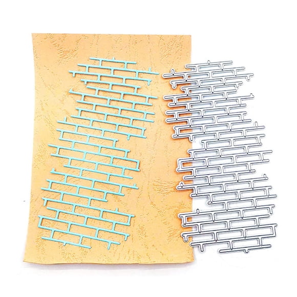 Matrices de corte NVZBL de pared de ladrillo, plantilla metálica para manualidades