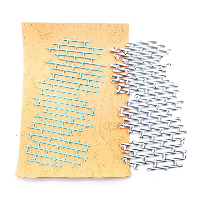 Matrices de corte NVZBL de pared de ladrillo, plantilla metálica para manualidades