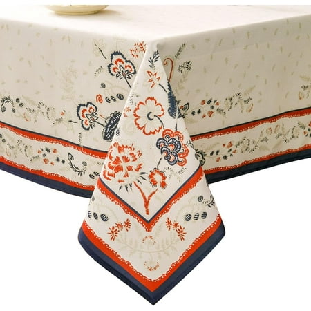 

Indoor/Outdoor Paisley Tablecloth: 60x84 Inch Water Resistant Spill Proof Fabric Cover – Versatile Rectangle Tablecloth for Kitchen Dining Room Party Decor – Elegant Paisley Pattern